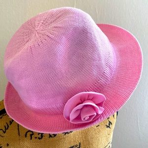 women's hat 100% polyester size 57cm pink color